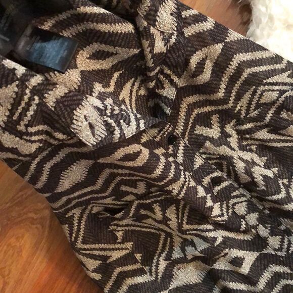 Kardashian Collection Chiffon button down blouse - Picture 8 of 8